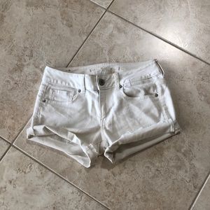 American Eagle outfitters white jean shorts